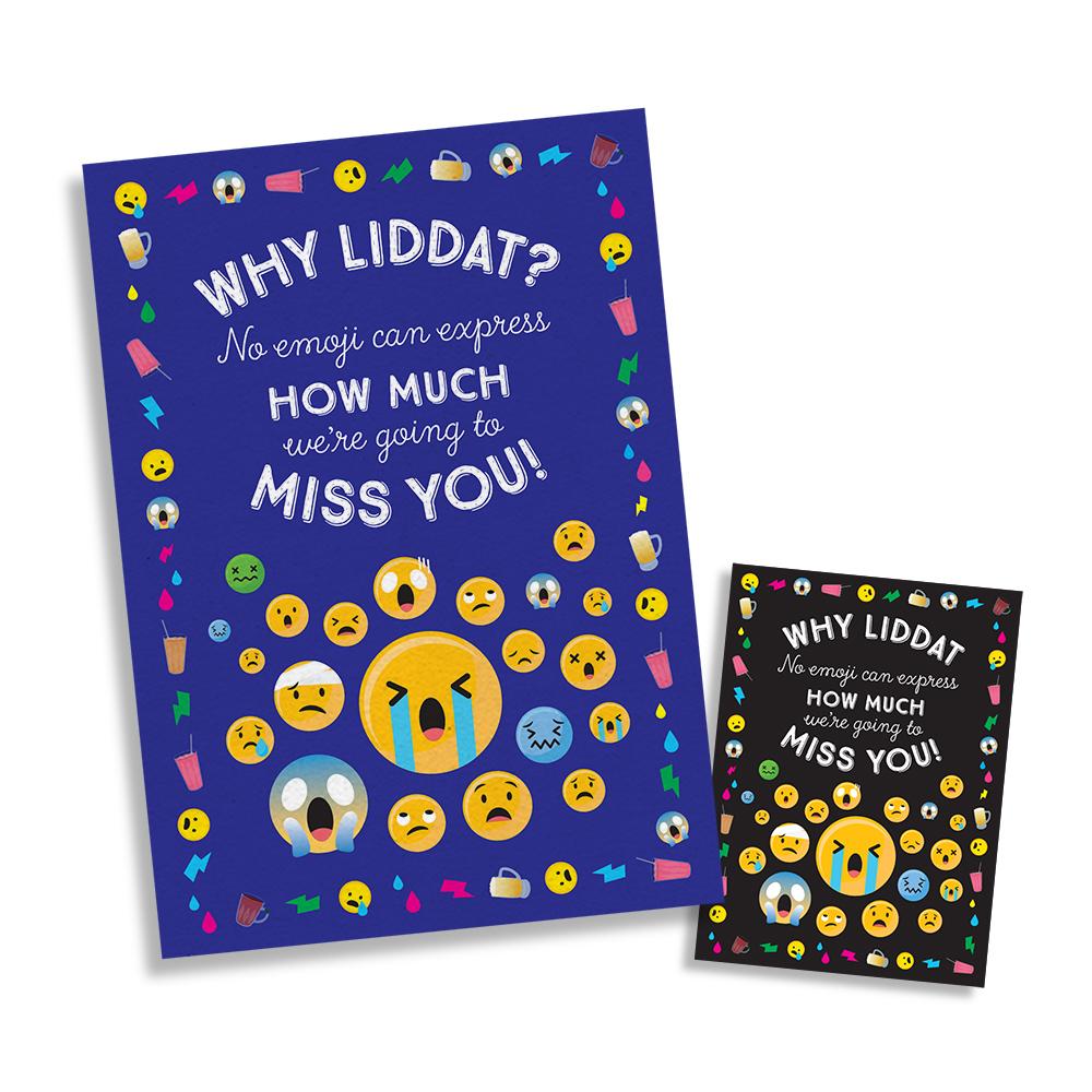 Why Liddat Emoji Missing Card (LARGE A4 SIZE)