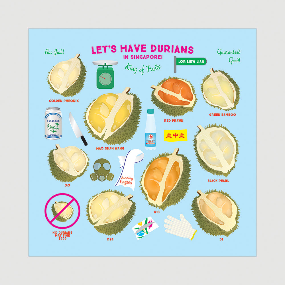 Smell your Durians Beeswax Food Wrap