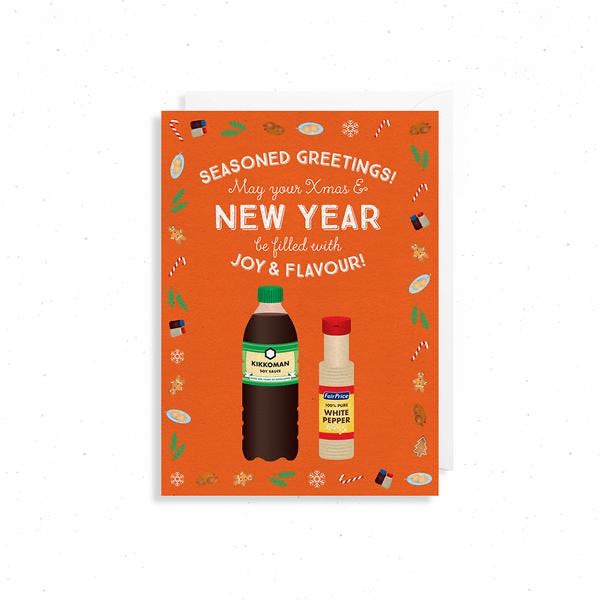 Soya Sauce & White Pepper Seasoned Greetings Card
