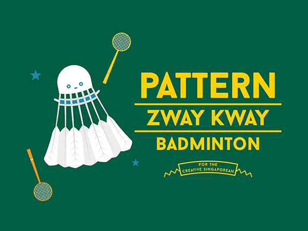 Pattern Zway Kway Badminton Pouch